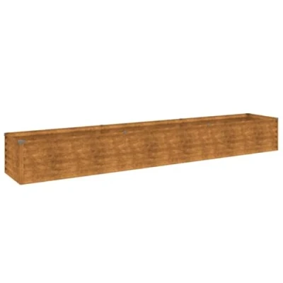Afbeelding van vidaXL plantenbak verhoogd 291x50x36 cm cortenstaal, plantenbak, bloemenbak, bloempot, tuinbak, voor tuin, verhoogde
