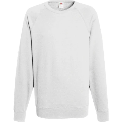 Afbeelding van Fruit Of The Loom Heren Lichtgewicht Raglan Sweatshirt (240 GSM) (Wit)