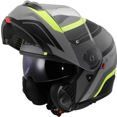 Afbeelding van LS2 Helm Strobe II Monza FF908 mat zwart / fluor geel maat S