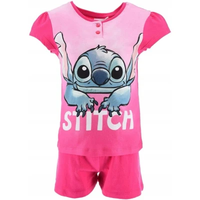 Afbeelding van Lilo en Stitch short pyjama in geschenkendoos Kleur Fushia. Maat 116 cm 6 jaar.