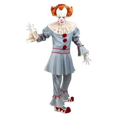 Afbeelding van FUNIDELIA Pennywise Kostuum IT Chapter 2 voor mannen Maat: XS