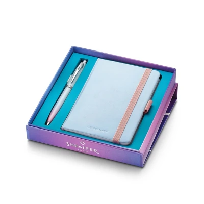 Afbeelding van Balpen giftset Sheaffer 100 Expressions 9376 parelmoer, Chrome trims m