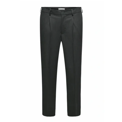 Afbeelding van Only &amp; Sons Onsmiro Tailored Tapered 0346 Pant 22035160 Donkergrijs Heren The Stone