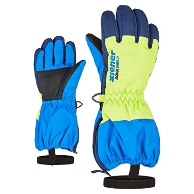 Afbeelding van Ziener LEVIO Skiwanten voor kinderen, wintersport, waterdicht ademend, perzisch blauw, 122