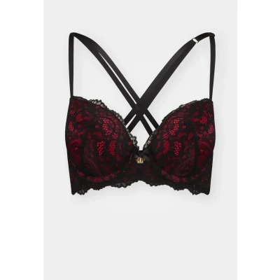 Afbeelding van Lascana Jette BY Criss BRA Pushup BH, Dames, Maat: 70B, Back/red