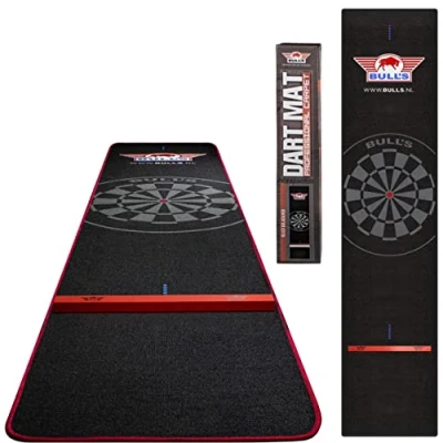 Afbeelding van Bulls Carpet Dartmat 300x65 Rood Incl. Oche