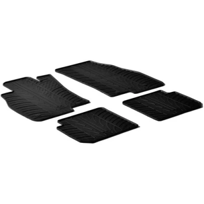 Afbeelding van Gledring Rubbermatten passend voor Alfa Romeo Mito 3 deurs 2008 (T profiel 4 delig + montageclips)