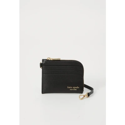 Afbeelding van kate spade new york Devin Saffiano COIN CARD CASE Wristlet Portemonnee, Dames, Maat: One Size, Black