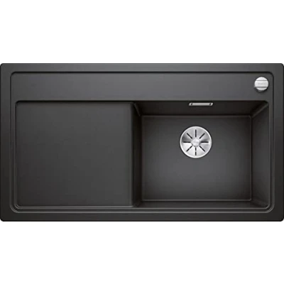 Afbeelding van Blanco Zenar 5 S enkele spoelbak en spoeltafel met draaiknopbediening in antraciet BR 523934