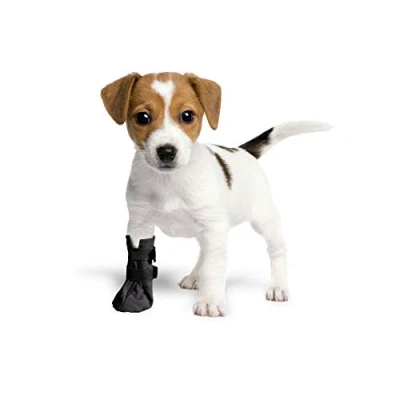 Afbeelding van Beschermende en herstelsokken, ademend, voor honden, katten, 100% softshell, chirurgische bescherming tegen letsel, voorkomt likken T. 4(L) 8 cm H 18 cm, zwart