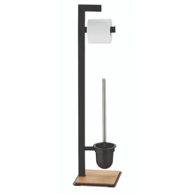 Afbeelding van Toiletrol en wc borstel Houder Oak Majorr