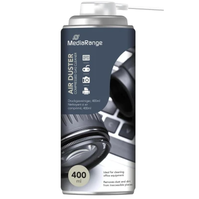 Afbeelding van MEDIARANGE Air Duster voor het reinigen van toetsenborden, pc behuizingen, kopieerapparaten, printers, faxmachines 400 ml