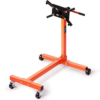 Afbeelding van VEVOR motorstandaard motorhouder 340 kg, klauw Jack versnellingsbak houder, motor Automotive Workshop met 4 wielen &amp; 508 mm handvat