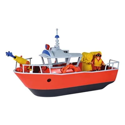 Afbeelding van Simba Brandweerman Sam Titan Brandweerboot, 32 cm, met actiefiguur, vanaf 3 jaar