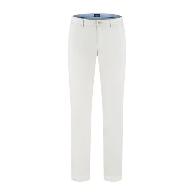 Afbeelding van Gents Chino linnenlook wit Maat 58