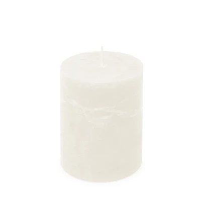Afbeelding van Spaas Rustieke Pillarkaars 80/110 mm 65u wit