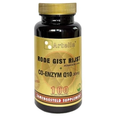 Afbeelding van Artelle Rode gist rijst 100mg Q10 30mg