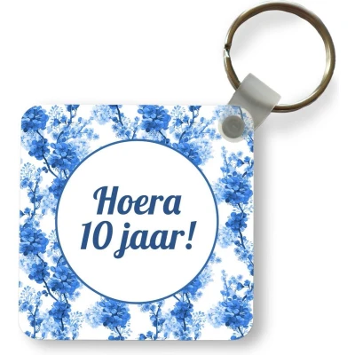 Afbeelding van Sleutelhanger Uitdeelcadeautjes Feest 10 Jaar Decoratie Plastic
