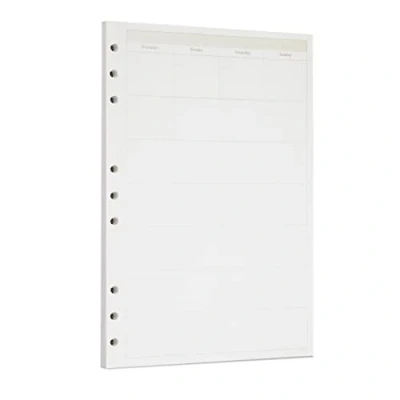 Afbeelding van Zelten Losse vellen geperforeerd papier, navulverpakkingen papier voor 6 gaats binders, persoonlijke organizer, dagboek, notitieboek, navulbare planner, maandelijkse B5/9 gaten