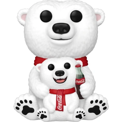 Afbeelding van Funko POP! &amp; Buddy: Coca Cola Polar Bear Beer Welp Verzamelbaar Vinyl Figuur Cadeau Idee Officiële Merchandise Ad Icons Fans Modelfiguur voor Verzamelaars