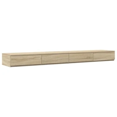 Afbeelding van vidaXL Nachtkastjes Sonoma Eiken MDF 200 x 36,5 16,5 cm Nachtkastje