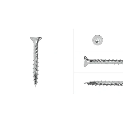 Afbeelding van Spaanplaatschroeven Verzinkt 4.5 x 30 mm Deeldraad Torx 20 Doos 200 Stuks
