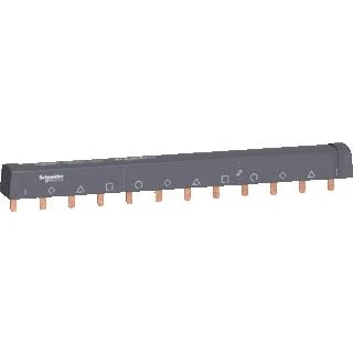 Afbeelding van Schneider electric kamrail afsnijdbaar 4 polig 12 modules faschneider 72mm 100a a9xph412