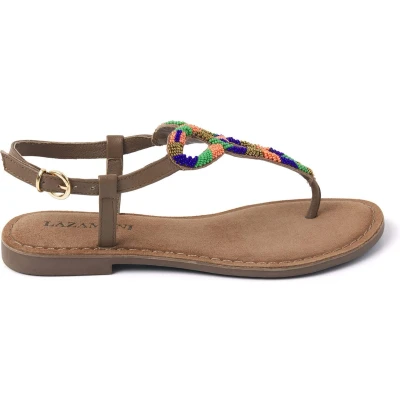 Afbeelding van Lazamani Teensandalen, Dames, Maat: 37, Multi coloured Leer