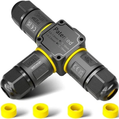 Afbeelding van PEBA® IP68 Waterdichte Kabelconnector, 3 polig Outdoor kabelverbinders, weg Kabelverbinder,Waterdichte Kabelaansluitdoos,Aansluitdozen,Kabeldozen, Kabelverbinding voor Ø4 12mm Kabeldiameter