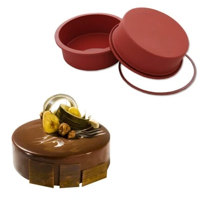 Afbeelding van Silikomart Siliconen Bakvorm Rond Ø18x6,5cm + Ring