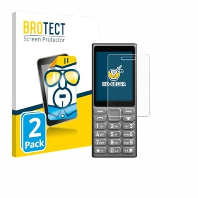 Afbeelding van BROTECT Screenprotector voor HMD 110 4G Folie Beschermfolie transparant (2 Stuks)