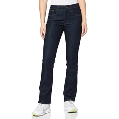 Afbeelding van Levi&#039;s Dames 725 High Rise Bootcut Jean, Naar de Negen, 24W x 32L