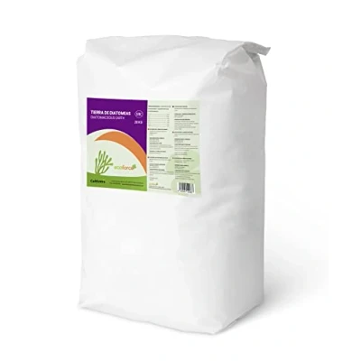 Afbeelding van CULTIVERS Gemicroniseerde diatomeeënaarde 20 kg, 100% natuurlijk en milieuvriendelijk, niet gecalcineerd van hoge zuiverheid, geen behandeling of resten, levensmiddelenkwaliteit E55IC