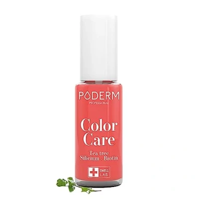 Afbeelding van NAGELSCHIMMEL Koraalroze Gekleurde nagellak met TEA TREE Voorkoming EN behandeling van gele/beschadigde nagels door VERZORGT KLEURT Voeten/handen Swiss Made