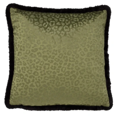 Afbeelding van Dutch Decor CHEETA Kussenhoes met dierenprint 45x45 cm Chive groen