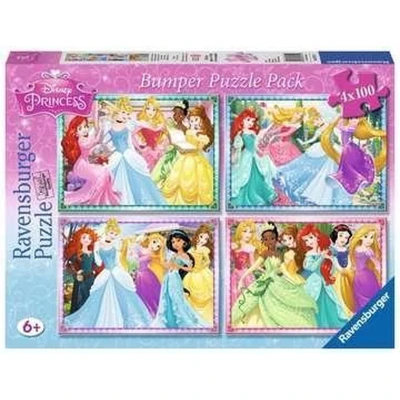 Afbeelding van Ravensburger 4In1 Puzzel Disney Princess 4X100 Stukjes