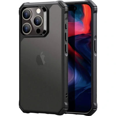 Afbeelding van ESR Air Armor Case Backcover Apple iPhone 15 Pro Zwart Inductieve lading