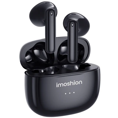 Afbeelding van Draadloze oordopjes Aura Earbuds Bluetooth aansluiting Zwart iMoshion