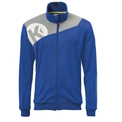 Afbeelding van Kempa Core 2.0 Poly Jacket Royal Blauw Donker Grijs Melange Maat S