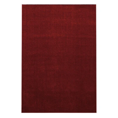 Afbeelding van Basics Effen Vloerkleed Rood Laagpolig 140x200 cm