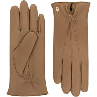 Afbeelding van Roeckl Antwerpen Leren Dames Handschoenen Maat 7 Camel