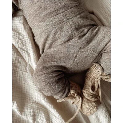 Afbeelding van Joha Baby legging van wol sesam maat 80