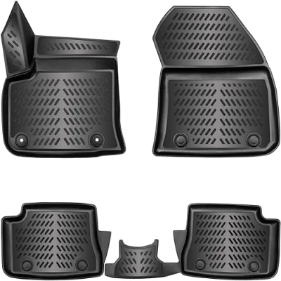 Afbeelding van ELMASLINE Design 3D rubberen matten set voor Opel Corsa E (elektrisch) vanaf 2019 Extra hoge rand F Elektro past niet in de normale verbrandingscorsa!!!!!!