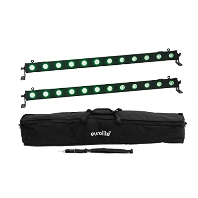 Afbeelding van Eurolite Set 2x LED Bar 12 QCL RGB+UV + Soft Bag