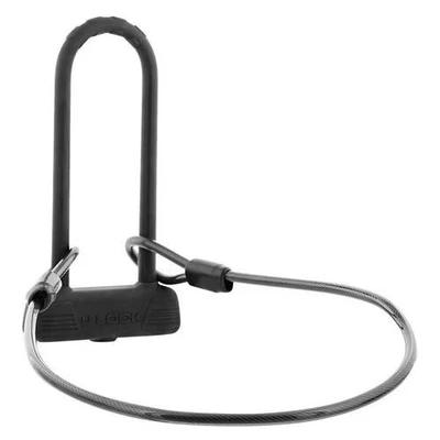 Afbeelding van Beugelslot U vormig met kabel voor fiets en step Urban Moov T&#039;nB