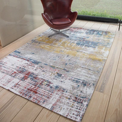 Afbeelding van Vintage vloerkleed Atlantic Streaks 8714 Multi 140x200cm Louis de Poortere
