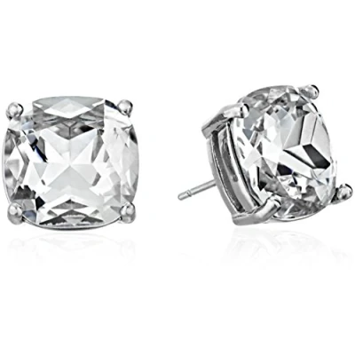 Afbeelding van kate spade new york Small Square Studs Oorbellen clear/silvercoloured, Dames, Maat: One Size, Clear/silver coloured