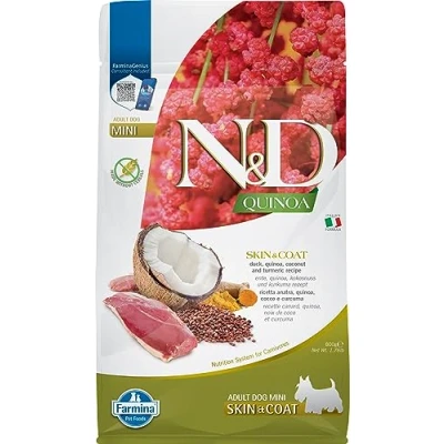 Afbeelding van N&amp;D Quinoa hondenvoeding Skin &amp; Coat small breed Eend 800 gr.