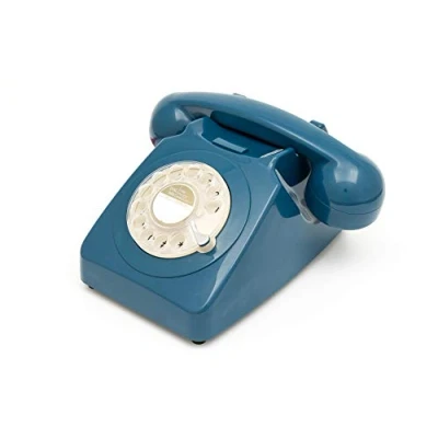 Afbeelding van GPO Retro GPO746WIVR 746 Desktop Rotary Dial Telephone Azure Blue