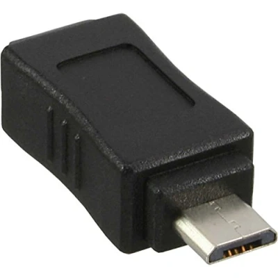 Afbeelding van InLine® Micro USB adapter, B stekker naar Mini 5 pins socket